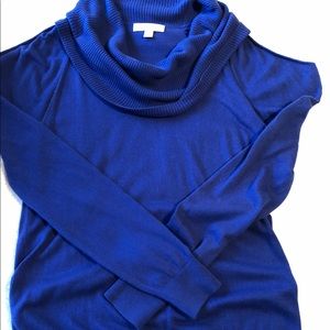 Cold shoulder sweater